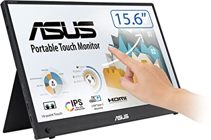 ASUS ZenScreen MB16AHT Monitor PC 39,6 cm (15.6) 1920 x 1080 Pixel Full HD Touch Screen Nero