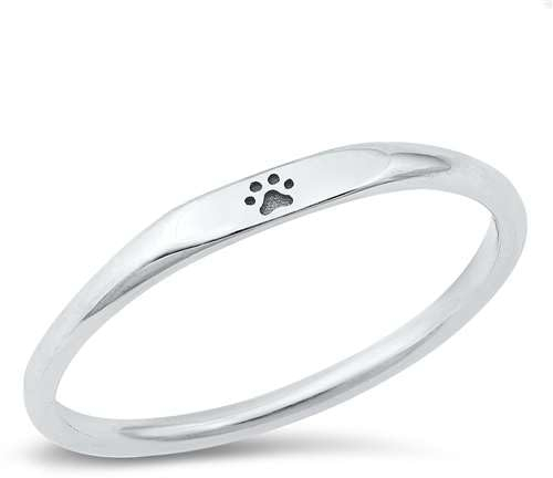 Joyara Sterling Silber 925 Pfote Print Ring