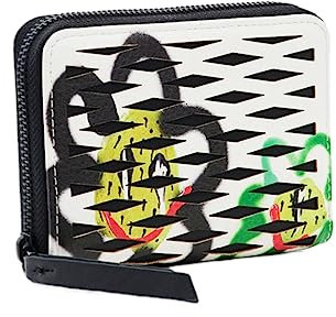 DESIGUAL Damen Geldbörse klein mone arty pepo marisa 23sayp06 einzigartig grün, grün, Taglia Unica