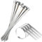 Serflex Inox Collier De Serrage 30 Pièces 400×7.9mm,Serre,Câbles Inoxydable Avec Attache Câblées Acier, Pour Échappement,Câbles Groupés，Clôtures Deecam Serre Cable Acier,Bande Thermique Echappement