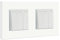 BSEED Double Interrupteur Mural 3 Gang 1 Voie,Interrupteur Encastrable Moderne Blanc,10A Interrupteur à Bascule avec Panneau en Plastique,Interrupteur d'Éclairage pour la Salle de Bains-157mm