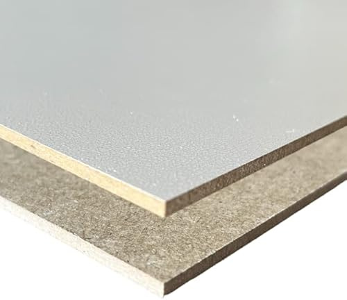 Hartfaserplatte Rückwandplatte 3mm HDF ZUSCHNITT auf Maß (80 x 70cm, HDF 3mm / weiß)