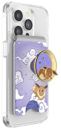 PopSockets: PopWallet+ with Integrated Swappable PopTop for Smartphones and Tablets - Pokémon - Celestial Eevee
