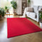 Carpettex Teppich Wohnzimmer Anti-Rutsch Teppich Waschbar in Waschmaschine 120 x 170 cm Rot - Moderner Flauschiger Kurzflor Teppich Extra Weich Schlafzimmer Küche Flur Esszimmer Kinderzimmer