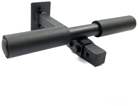 Trenbon Nordic Hamstring Curl Bar zur Wandmontage, Trainingsgerät für Kniesehnen-Curls, Spanische Kniebeugen, Sit-Ups und mehr (schwarz)