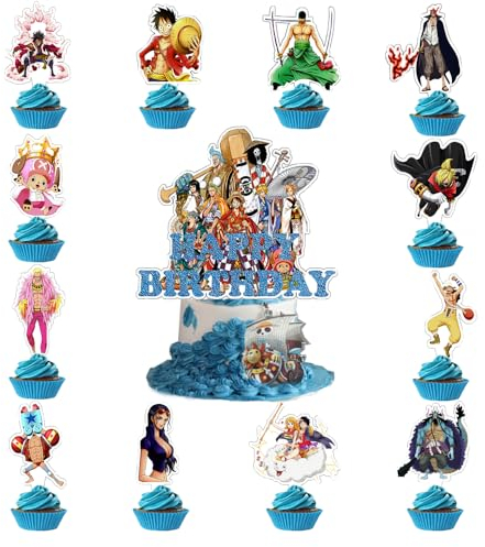 Dekorationen Kuchendekoration Cupcake Toppers Happy Birthday Tortendeko Deko Geburtstag Cupcake Toppers Set Kuchen Dekoration Junge Cake Topper für Kinder (B)