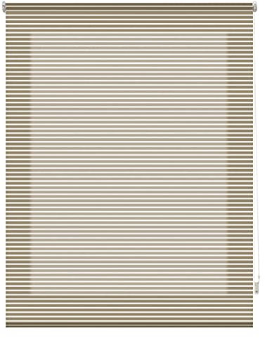 INTERBLIND | Estor Enrollable Premium Translúcido Rayado Tamaño 100x180 - Instalación Flexible Pared o Techo Tela 97x175 - Vison