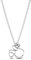 PANDORA X Disney Minnie Maus Silhouette Collier-Halskette aus Sterling Silber mit Zirkonia Steinen, Größe 45cm, 393187C01-45
