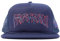 Hoonigan X Travis Pastrana X Ken Block Fighing Spirit Trucker Hat Snapback Hat Baseball Cap - Verstellbare Snapback Cap für Gear Heads - Offizieller Merchandise, Einheitsgröße, Blau mit rotem Logo,
