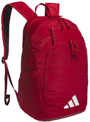 adidas Uni-Defender 5 Team - Zaino sportivo per adulti, 33 l, resistente, grande, per palestra, portatile, borsa da viaggio (confezione da 1), rosso intenso/bianco, Einheitsgröße, Defender 5 Team