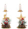 Belle Vous 2er Set Kerzenhalter für Weihnachtskerzen - Adventsständer Metall - Kerzenbogen Weihnachten - Deko Weihnachten innen modern - Tischdeko Weihnachten Kerzen