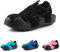 Hitmars Sandales Enfant Garcon Été Sandales Fille Fermé Toe Beach Sandals Athlétique Sandale Bébé Plage Antidérapant Noir EU 28