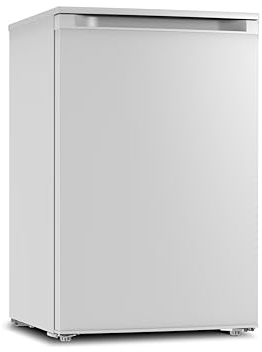 PKM KS128EW Kühlschrank | Ohne Gefrierfach | 128 Liter Nutzinhalt | 39 dB | Wechselbarer Türanschlag | Höhenverstellbare Füße | LED Beleuchtung | 85 cm Höhe | Weiß