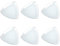 Super Mundo - 6pcs Platos Cristales de Forma Triangulos Transparentes, Para Cocina y Comedor (15cm)