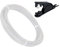 JUUPINE PTFE tube 3m fittings with cutter white PTFE tube 2.5mmx4mm for Bambulab X1, X1C, X1E, P1P, P1S, A1，A1mini 3D printer extruder for 1.75mm 3D printer filament