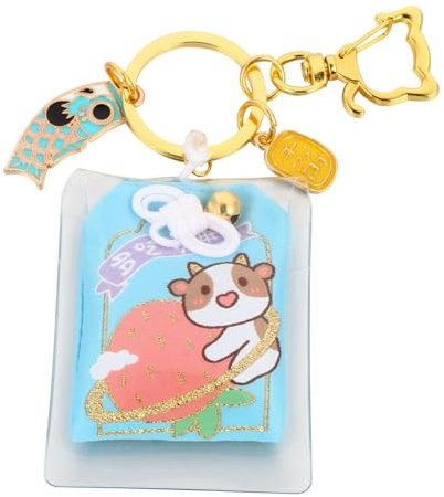 WATIIFUFU Sternzeichen Kuh Schlüsselanhänger Yushou Schlüsselanhänger Ox Jahr Legierung Material Mode Schlüsselanhänger