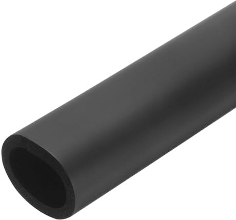 QUARKZMAN 1 x 0.5m Rohrisolierung Schaumstoff, Durchmesser 45mm Isolierstärke 7.5mm Heizungsrohr Verkleidung für Fitnessgeräte, Rohre, Handhaben (Schwarz)