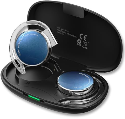 BEVCEFCC Open Ear Kopfhörer Kabellos, Wireless Over Ear-Kopfhörer Bluetooth 5.3, Sport Clip on-Kopfhörer für Work