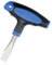 VZU Tournevis à tête plate en acier au carbone avec poignée en T de 12 mm, tournevis à tête plate, tournevis à tête plate ergonomique avec poignée en plastique pour ensembles de films (bleu noir)