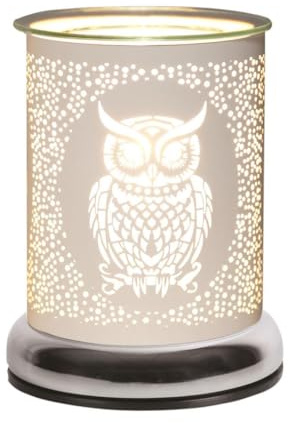 Aroma White Owl Touch Electric Wax Melt Warmer