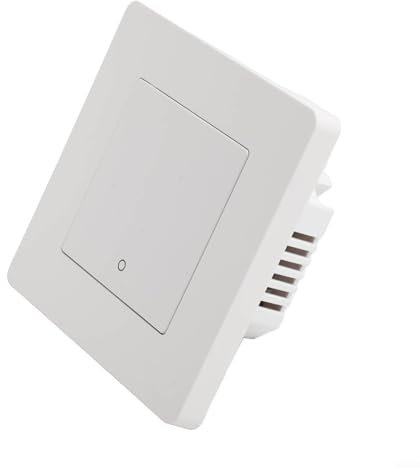 Interrupteur mural intelligent avec bouton tactile - Télécommande RF - Pour Tuya - MOES - ZIGBEE (1 gang blanc)