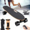 Elektro-Skateboard mit Fernbedienung, Cruiser-Skateboard für Erwachsene, 15 km Höchstgeschwindigkeit, 8 km Reichweite, 3 Geschwindigkeiten verstellbar, leicht und tragbar, elektrisches Longboard für