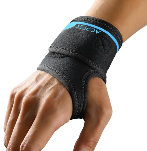 AGPTEK Orthèse Poignet Droit, Maintien Poignet Soutien Respirant Pour Syndrome Du Canal Carpien, Arthrose Légère, Tendinite Et Entorse, Support De Bandage Pour Sport, Travail Et Sommeil, Noir