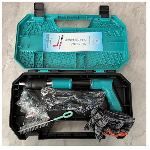 TIEOAXFT Handheld Powerful Concrete Nail Gun，Dedicated Mini Nailer Wall Concrete Nail Gun，Flooring Roofing Framing Palm Gun(5)