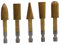 TOPBATHY 5 Pezzi Set di file rotanti gambo industriale chiave kit rotante forniture di utensili manuali lima rotativa per la lavorazione del legno strumento di macinazione acciaio D'oro