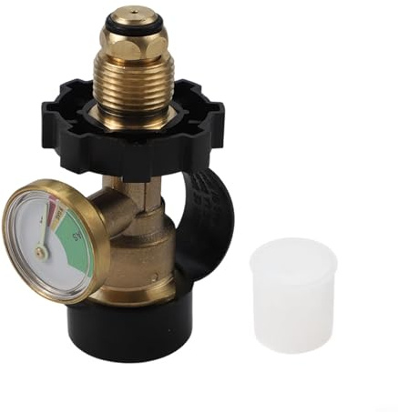 TONIXY Indicateur de niveau de bouteille de gaz propane - Connecteur de charge - Manomètre - Connecteur de réservoir pour camping en plein air