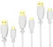 KabelDirekt – Micro USB Kabel – 3x 1m (USB 2.0, Ladekabel, Datenkabel, weiß) – TOP Series