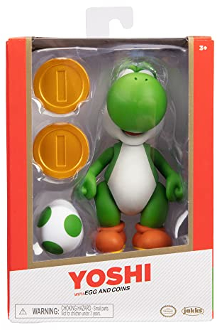 Nintendo Super Mario Figur Yoshi w/Egg in Sammlerbox, 10 cm