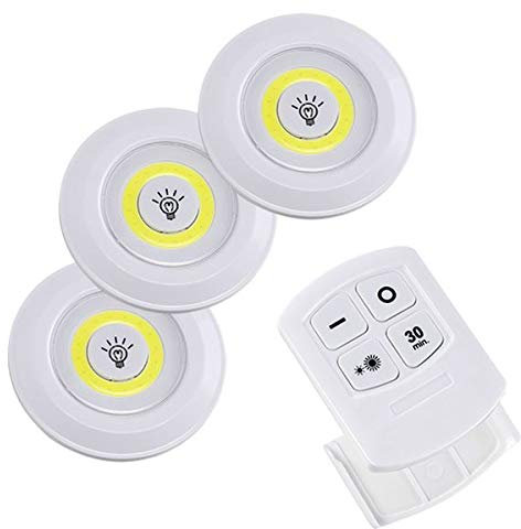 Gravidus Set di 3 faretti LED da incasso con telecomando