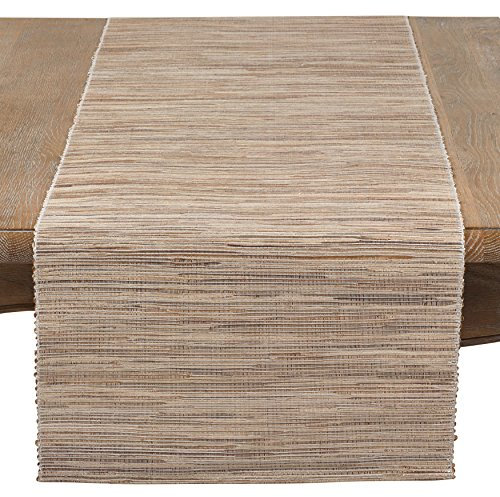 SARO LIFESTYLE - Mantel individual brillante, natural, 14 x 54