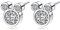 Damen Ohrringe 925 Sterling Silber Ohrstecker Maus Ohrringe Stecker mit Zirkonias Silber Ohrringe für Frauen Mädchen Kinder