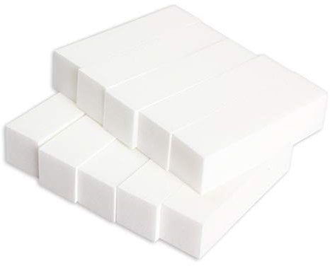 5 Pcs White DIY Nail Art Buffer File Block Pedicure Manicure Buffing Sanding Care Creative and Useful