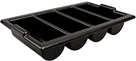 We Can Source It Ltd - Heavy Duty Black Cutlery Tray Catering Stacking Restaurant Kitchen Storage