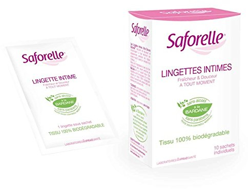 Saforelle Fraîcheur & Douceur 10 lingettes intimes