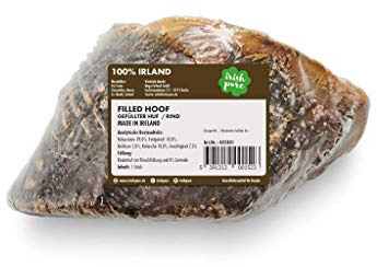 Irish Pure Kleine Hundeknochen. Getreidefrei, Hunde Kauknochen vom Rind, 100% Natürlicher Hundeknochen, Hundeleckerli, Kausnack - ca.12cm/220g (Filled Hoof mit Kelp-Alge)