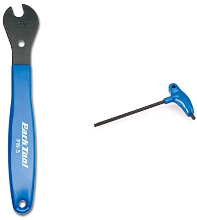 Park Tool PW-5 - Home Mechanic Pedal Wrench Tool & PH-6 P-Handled Hex Wrench Tool 6 mm, Blue