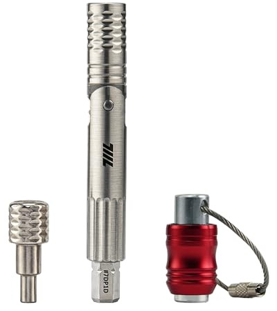 711L Pen Driver TG - Compact EDC Bit Driver with Foldable L-Handle | Compatible with 4mm Precision Bits & 1/4 Double-Ended Bits | 7DP1D