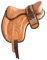 Wonder WishBaumloser Freemax-Pferdeleder-Brauner Softy-Sattel 12 Zoll bis 18 Zoll mit passendem Gurt
