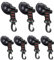 Saugnapf Camping Set, 7 Stück Saugnapf Haken Camping Saughaken bis 25 KG, Auto Spanner Multifunktionaler Saugnapfhalterung mit Befestigung Haken Festbinden für Wohnmobil, Haushalt, Werkstatt