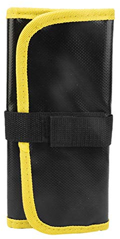 Jig-Tasche, Tragbare Faltbare PVC-Taschen, Outdoor-Angelköder, Köder, Ausrüstung, Werkzeuge, Aufbewahrungstasche, Schutztasche, Tasche für Angelausrüstung für Süß- und Salzwasser(Gelb)