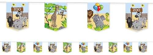 NEU Wimpelkette Zoo, 3,5 m