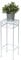 DanDiBo Blumenhocker Weiß Metall Eckig 70-50 cm Blumenständer 96314 Beistelltisch Blumensäule Modern Pflanzenständer Pflanzenhocker (50 cm)