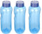 Spar Set 3x 0,75L Tritan Trinkflaschen Greiner BPA frei enthält neue blaue Deckel mit integrierter Dichtung