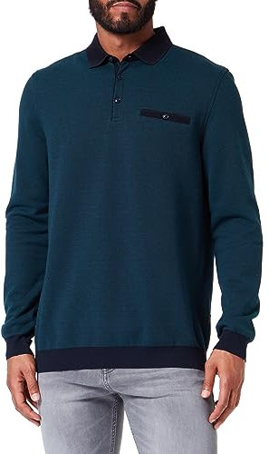 bugatti 8131-45081 Polo Manches 1:1, Vert bouteille-570, L Homme