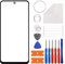 Duotipa Nuevo Reparación de vidrio frontal de pantalla compatible con Redmi Note 9S y Redmi Note 9 Pro con herramientas (no pantalla LCD).
