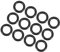 QUARKZMAN 12 Stücke Nitrilkautschuk O-Ringe Dichtung Dichtring 11mm x 7mm x 2mm für Wasserhahn Klempner Reparatur Dichtung Verbindung, Schwarz